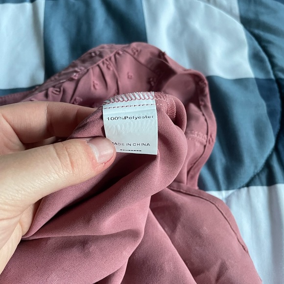 Sleeveless Pink Top with Pop Out Thread Detailing, worn only a few times - Picture 4 of 4